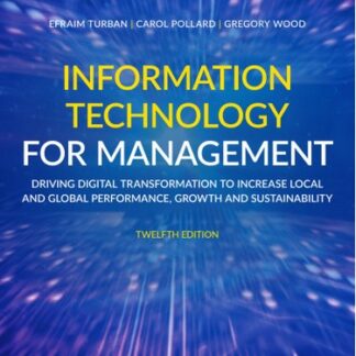 Information Technology for Management 12th Edition by Efraim Turban